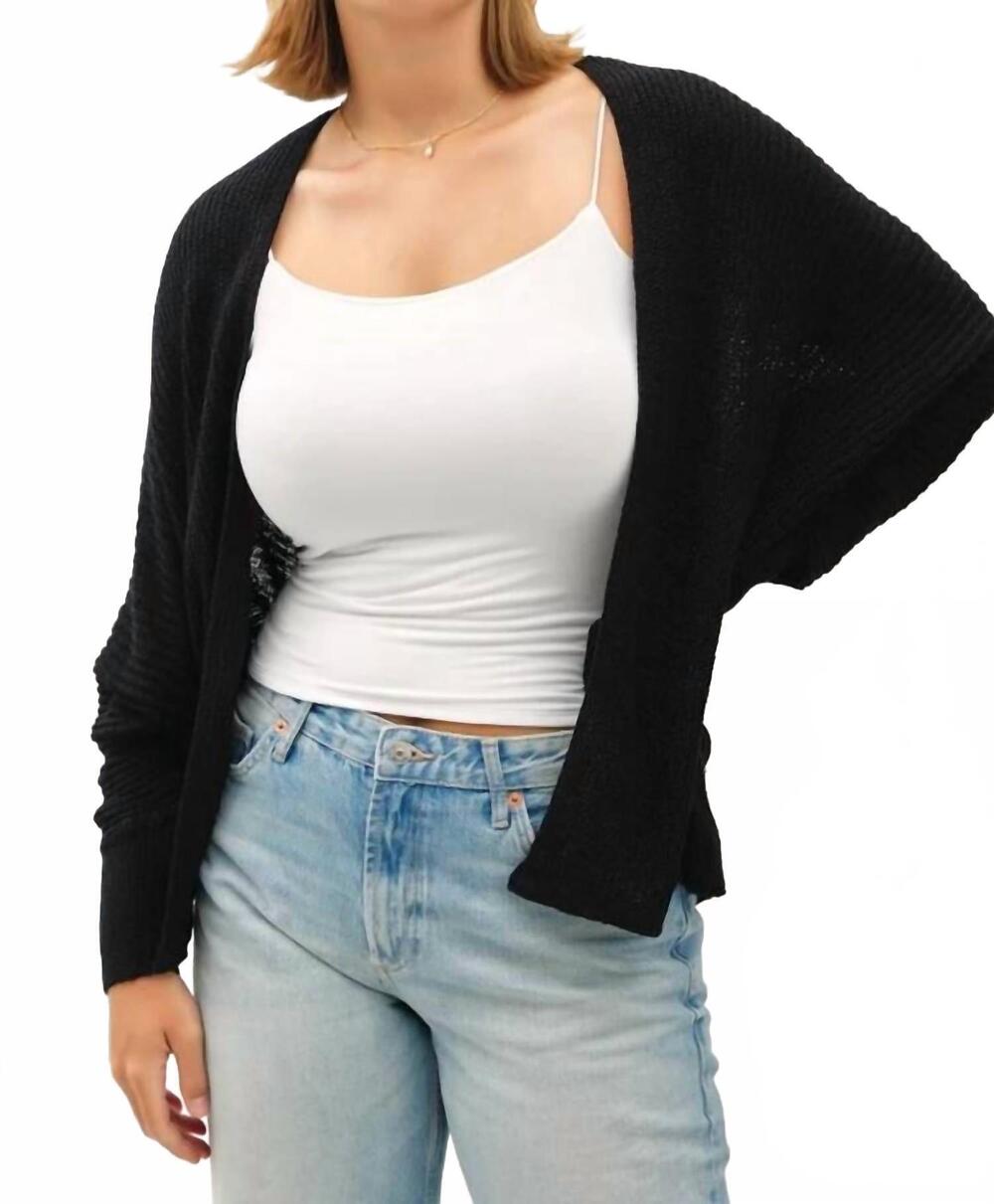 NEW BE COOL cora cardigan b - curvy in black